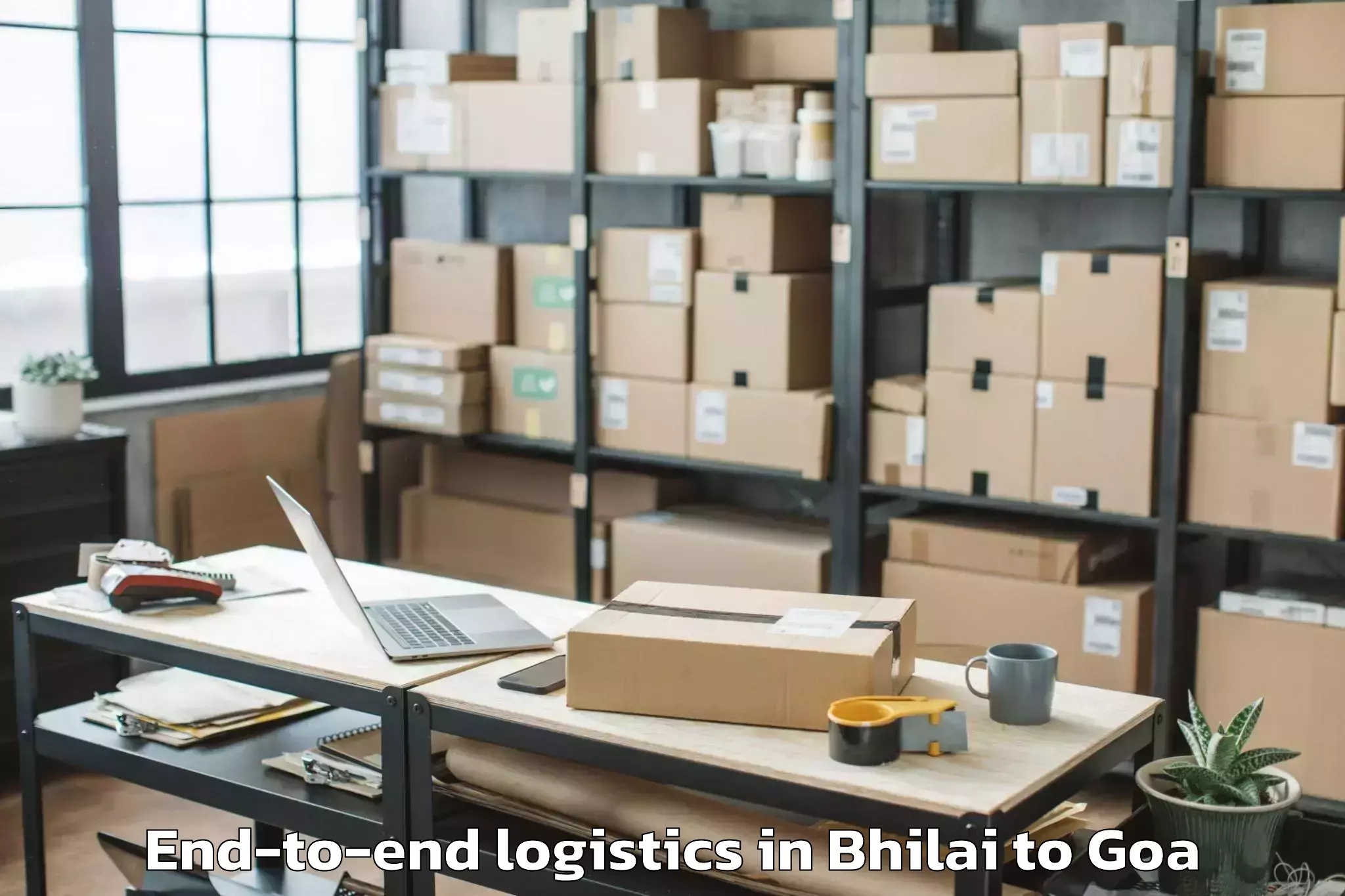 Top Bhilai to Morjim End To End Logistics Available